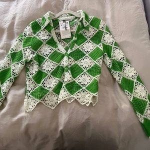 Zara crochet long sleeve